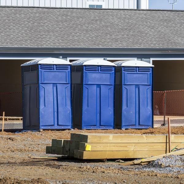 Heavy-duty construction site porta potty in Syracuse, New York State