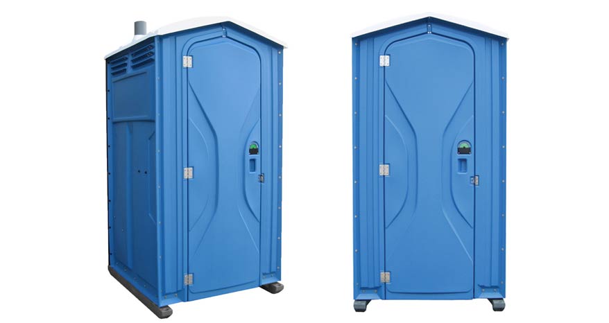 Long-term porta potty units on site in Syracuse, New York State